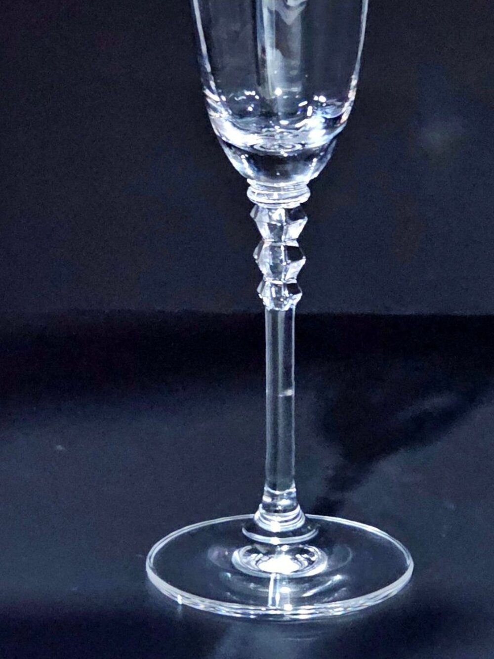 Mikasa Sonata Champagne Flute Glass 9" crystal blown glass elegant 1980s - Picture 2 of 3